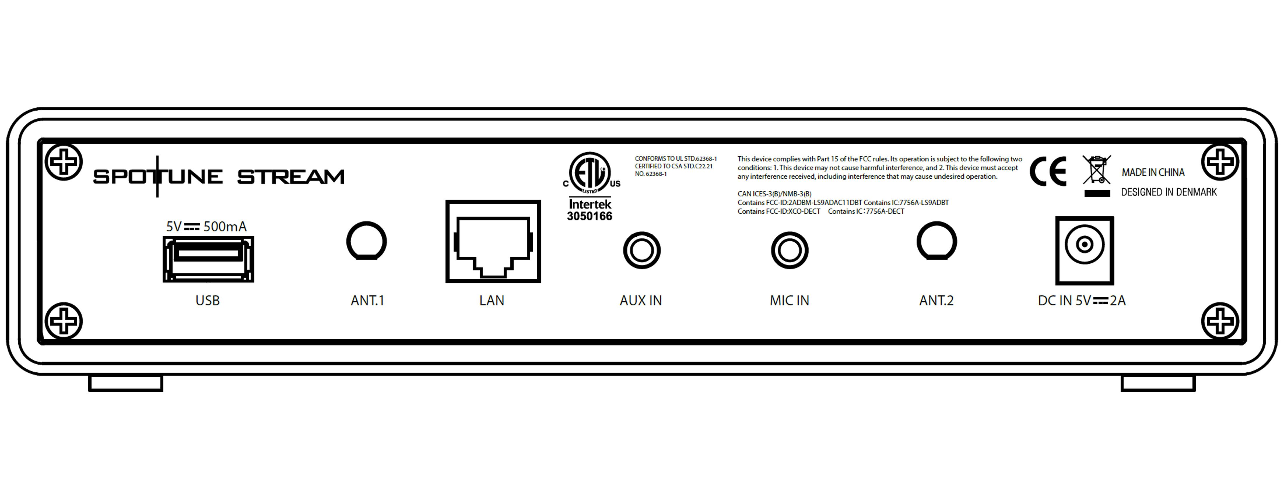 Spottune Stream S1-F-B