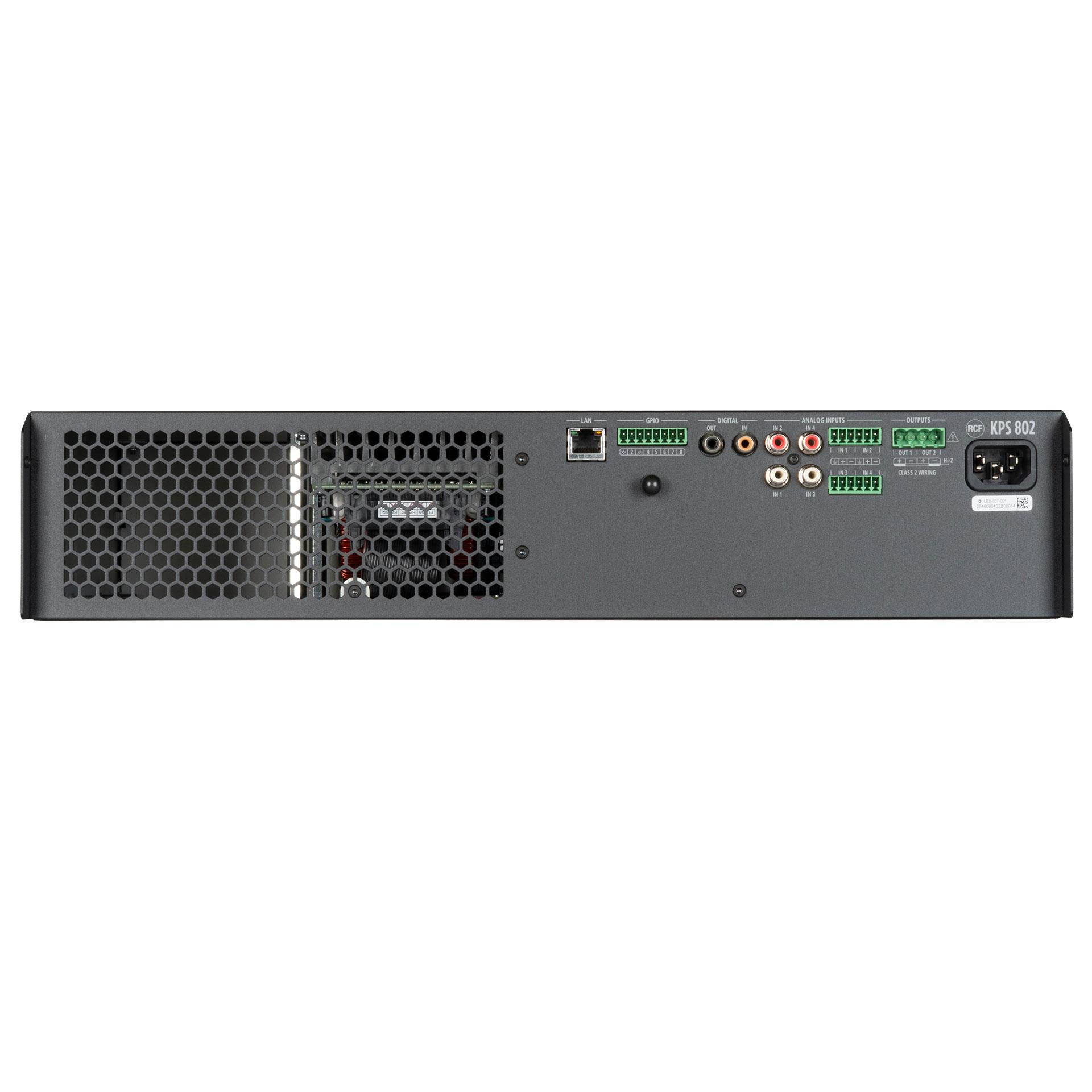 RCF KPS 802, 2-Channel Power Amplifier, Rear