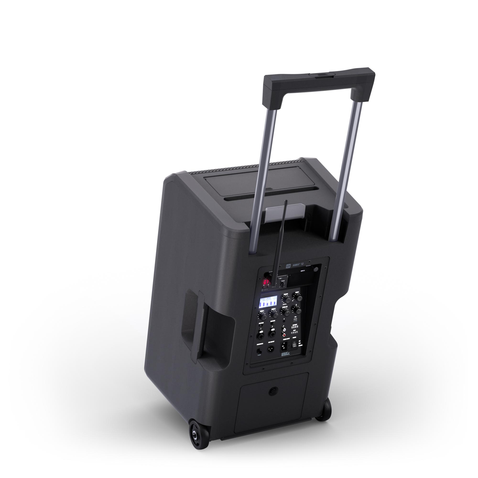 LD Systems ANNY 12 BPH B8, Wheels & Handle Make Moving Easy