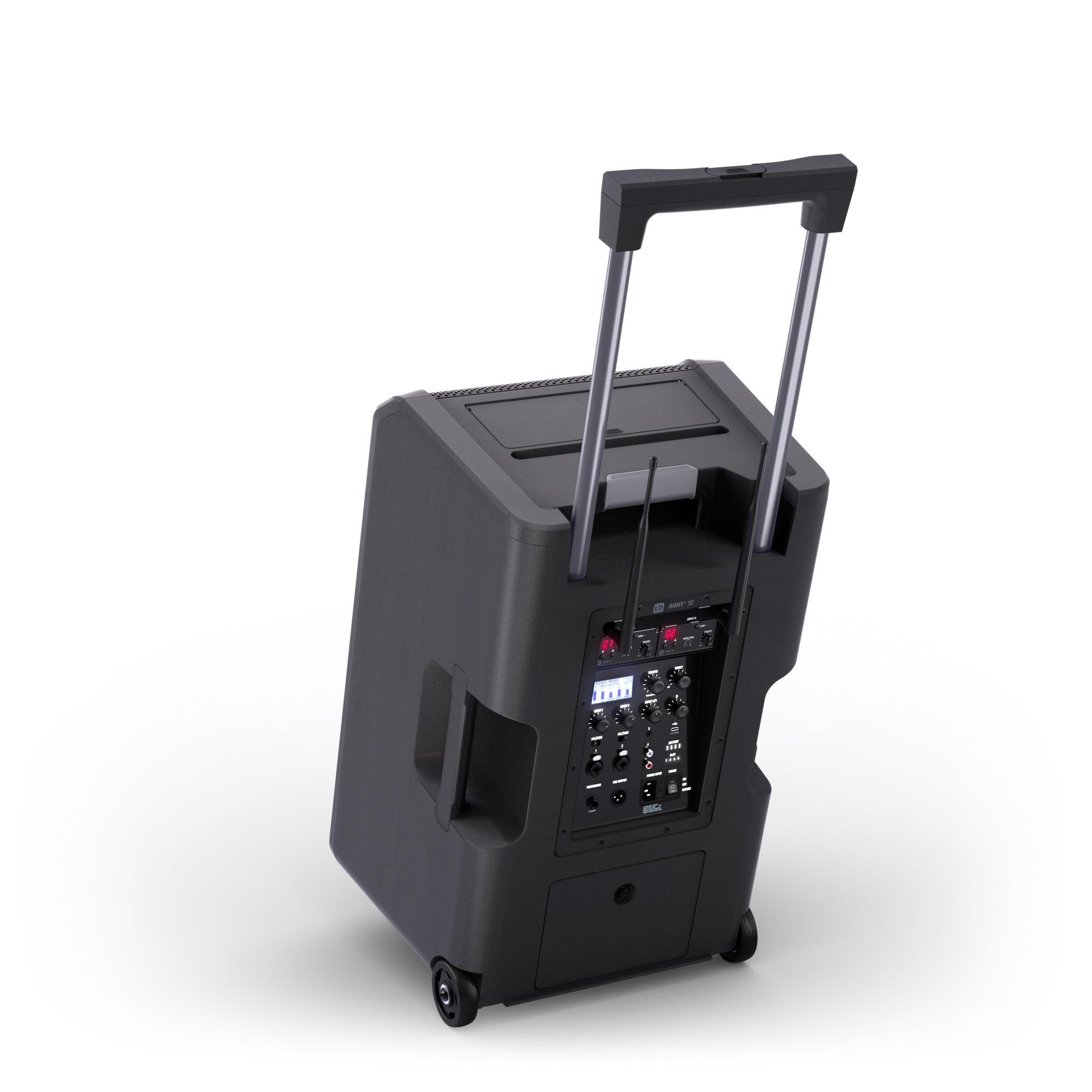 LD Systems ANNY 12 BPH2 B8, Wheels & Handle Make Moving Easy