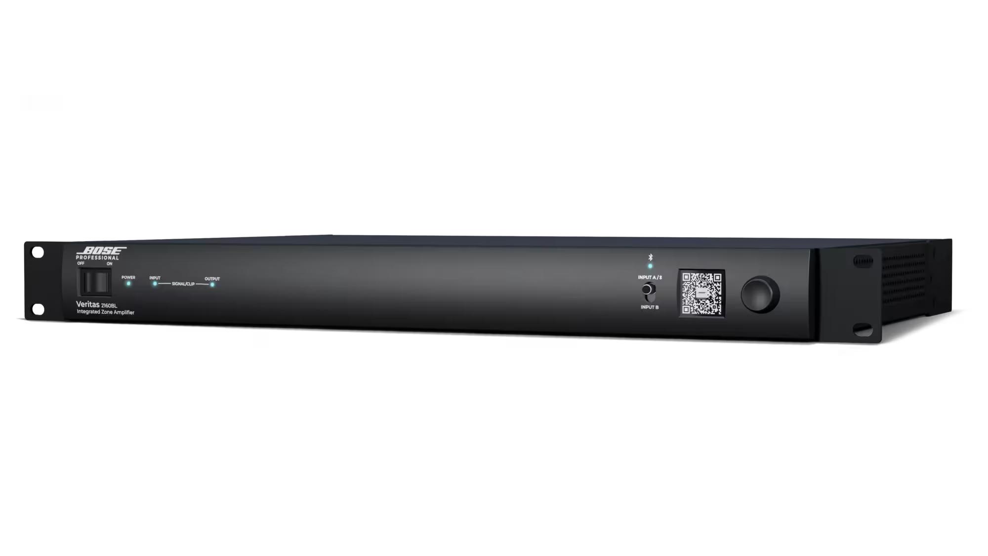Bose Professional VERITAS 2160BL, Showing QR Code Set Up OLED display.