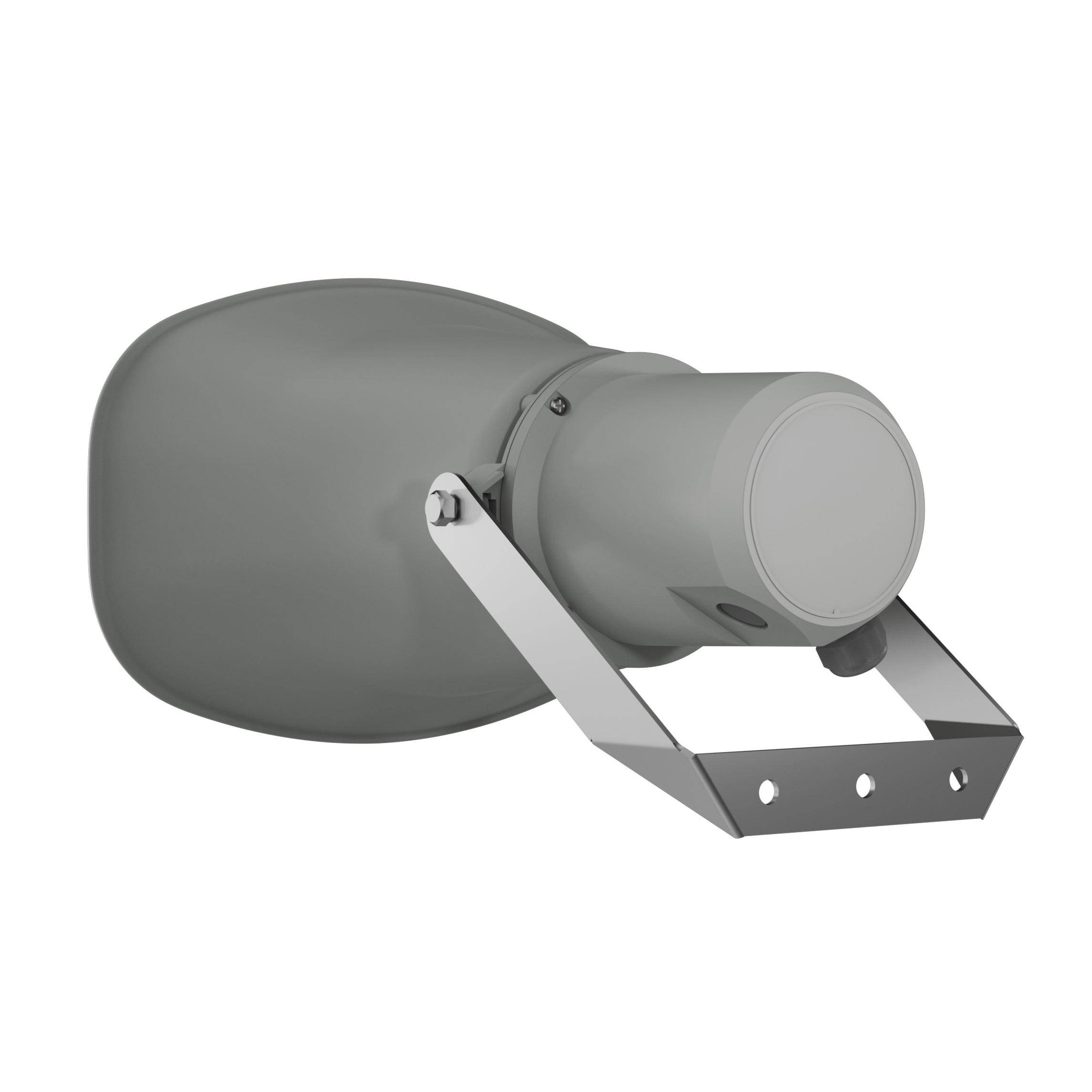Bosch LHE-30CGE, EN54-24, IP66 horn loudspeaker. Rear Angled View.